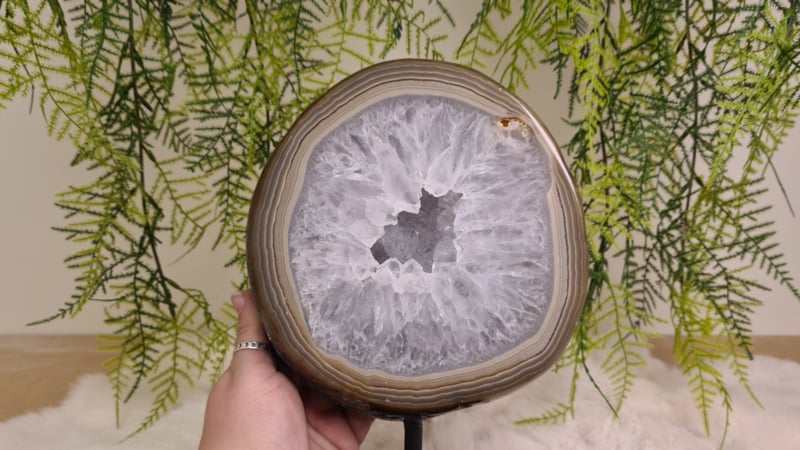 Agaat op standaard L No.14 - Afbeelding 2