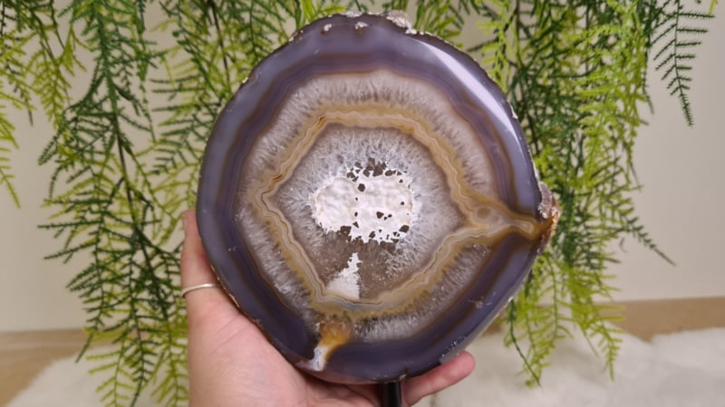 Agaat op standaard L No.16 - Afbeelding 4