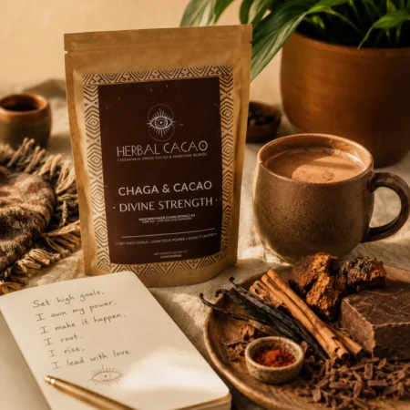 chaga divine strength ceremoniele cacao herbal cacao kopje cacao