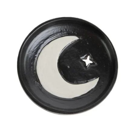 Wierookplankje zwart- Maan