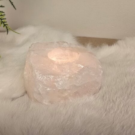 Bergkristal Ruwe brok waxinelicht