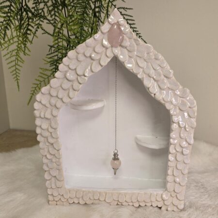 Keramiek Altaar Pendelhouder & Rozenkwarts