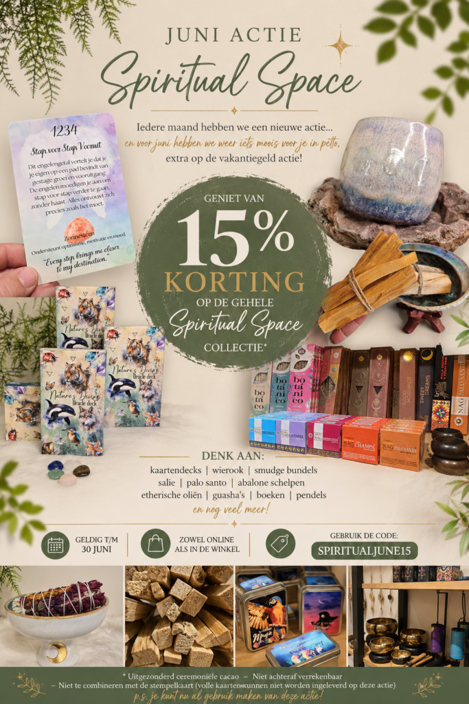 juni actie korting op spirituele artikelen