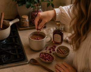 ceremoniele cacao kruiden toevoegen aan de cacao